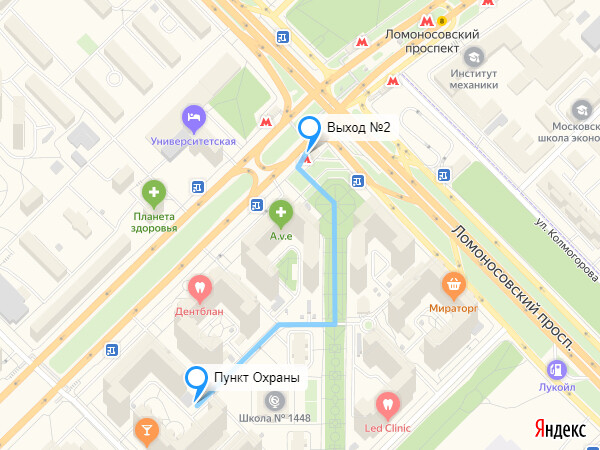 <p>
6 минут пешком от метро Ломоносовский проспект</p> <p>
6 минут пешком от метро Ломоносовский проспект</p>