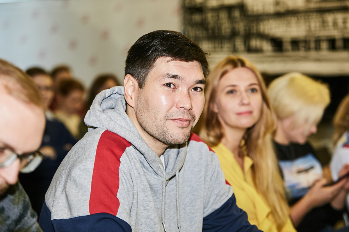 Антон Токтонов на питчинге киношколы Снегири Антон Токтонов на питчинге киношколы Снегири
